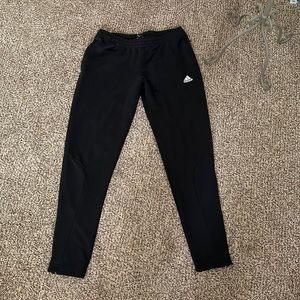 Black adidas zipper pocket joggers